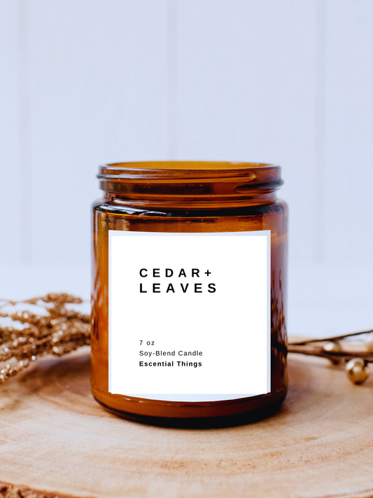 Cedar + Leaves Candle